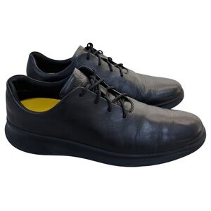 Amberjack Whole Cut Hybrid Dress Sneakers Black Leather Comfort Shoes Men’s 10.5